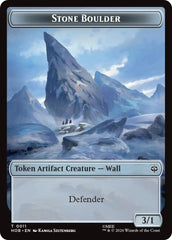 Stone Boulder // Dragon Double-Sided Token [The Hobbit Tokens] | Exor Games Bridgewater