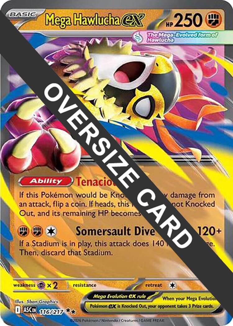 Mega Hawlucha ex (116/217) (Jumbo Card) [Mega Evolution: Ascended Heroes] | Exor Games Bridgewater