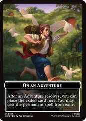 On an Adventure // Enduring Story Double Sided Token [The Hobbit Tokens] | Exor Games Bridgewater