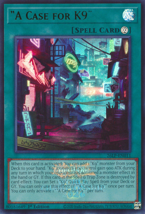A Case for K9 (Emblazoned) [26LP-EN011] Ultra Rare | Exor Games Bridgewater