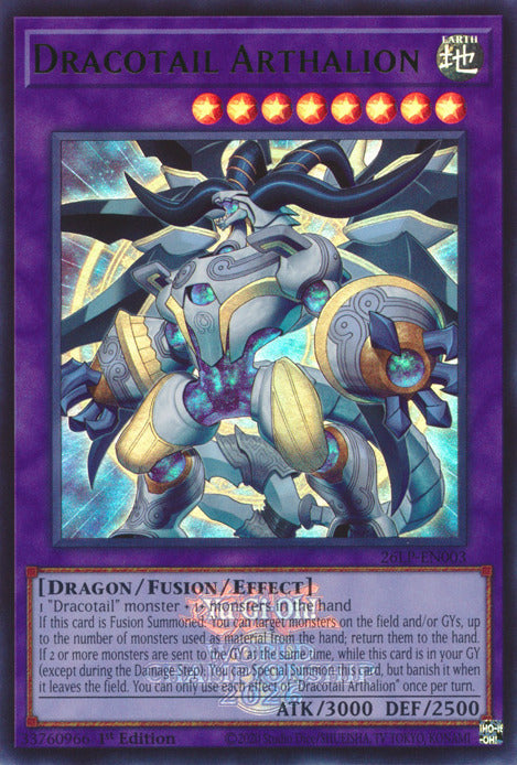 Dracotail Arthalion (Emblazoned) [26LP-EN003] Ultra Rare | Exor Games Bridgewater