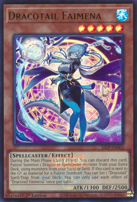 Dracotail Faimena (Emblazoned) [26LP-EN002] Ultra Rare | Exor Games Bridgewater