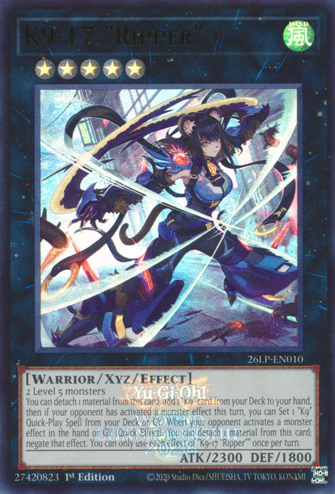 K9-17 Ripper (Emblazoned) [26LP-EN010] Ultra Rare | Exor Games Bridgewater