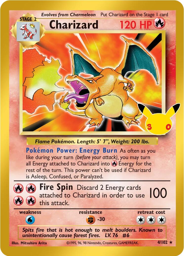Charizard (4/102) [Mega Evolution: 30th Celebration Classic Collection] | Exor Games Bridgewater