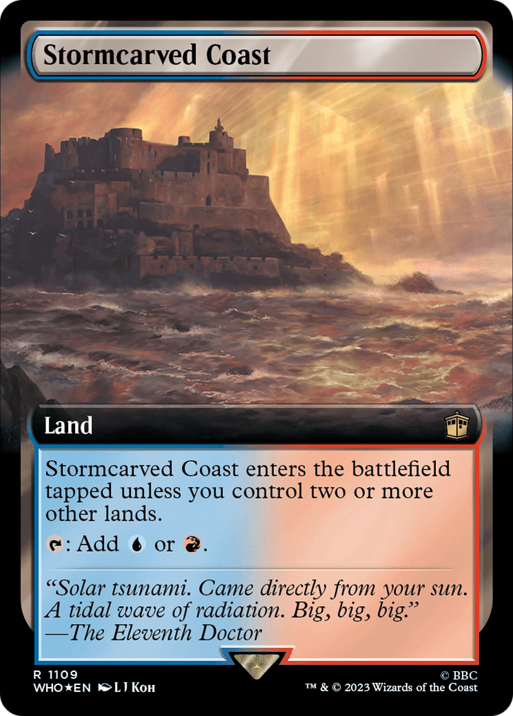 Stormcarved Coast (Extended Art) (Surge Foil) [Doctor Who] | Exor Games Bridgewater