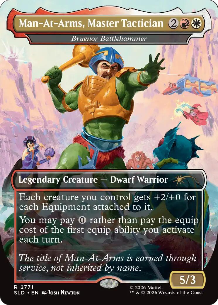 Man-At-Arms, Master Tactician - Bruenor Battlehammer [Secret Lair Drop Series] | Exor Games Bridgewater