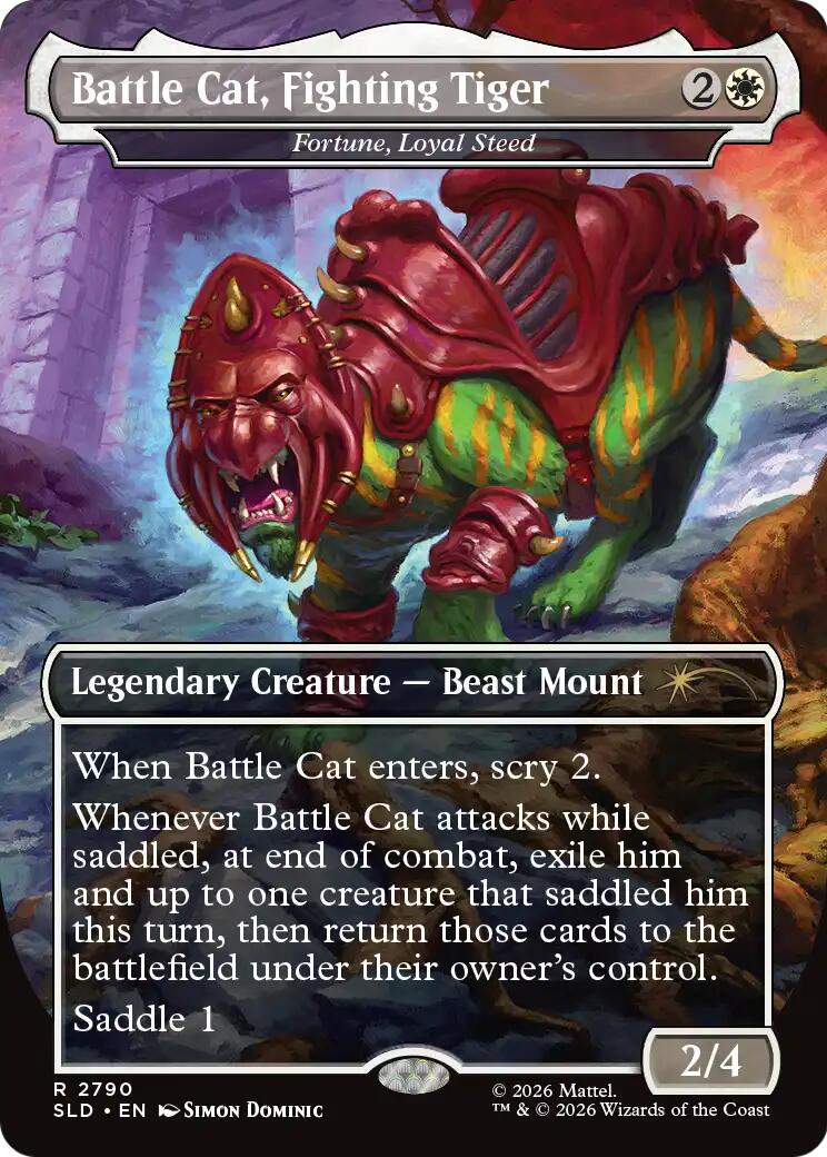 Battle Cat, Fighting Tiger - Fortune, Loyal Steed [Secret Lair Drop Series] | Exor Games Bridgewater