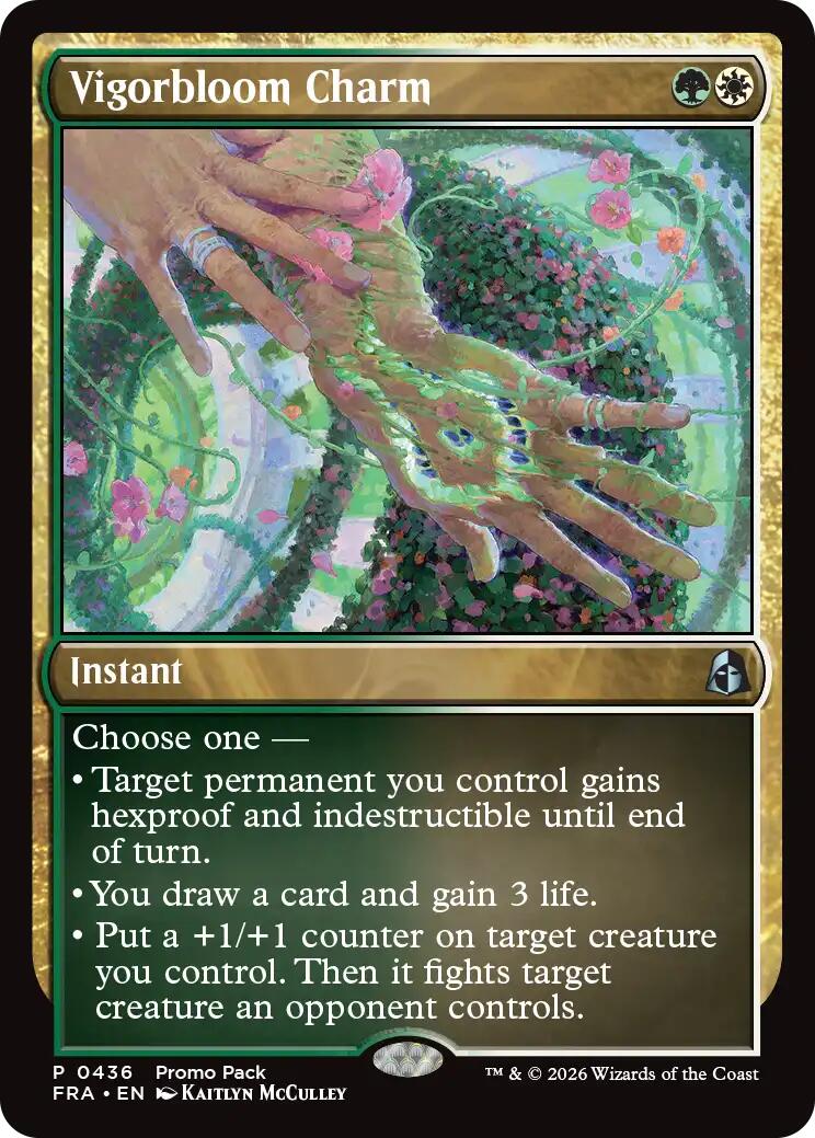 Vigorbloom Charm [Reality Fracture Promos] | Exor Games Bridgewater
