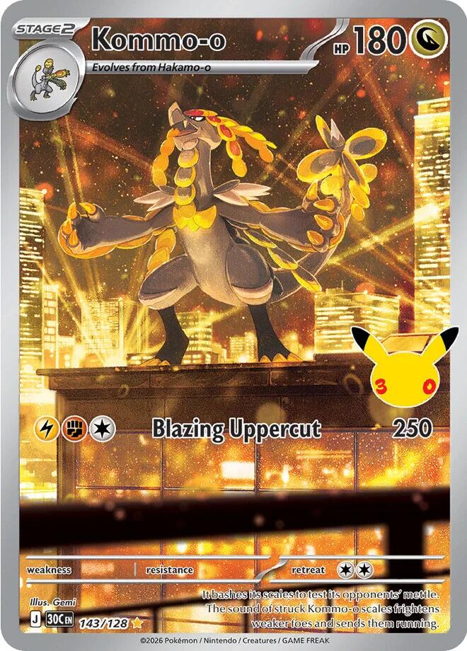 Kommo-o (143/128) [Mega Evolution: 30th Celebration] | Exor Games Bridgewater