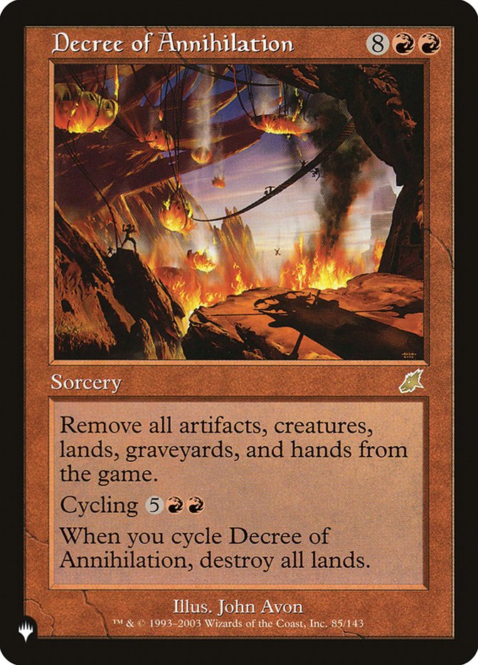Decree of Annihilation [The List] | Exor Games Bridgewater