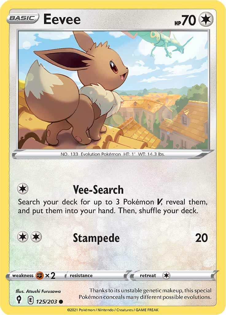 Eevee (125/203) [Sword & Shield: Evolving Skies] | Exor Games Bridgewater