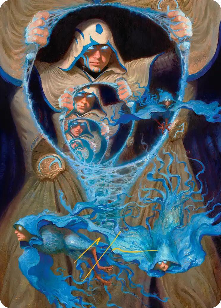 The Theorist, Jace Beleren Art Card (Gold-Stamped Signature) [Reality Fracture Art Series] | Exor Games Bridgewater