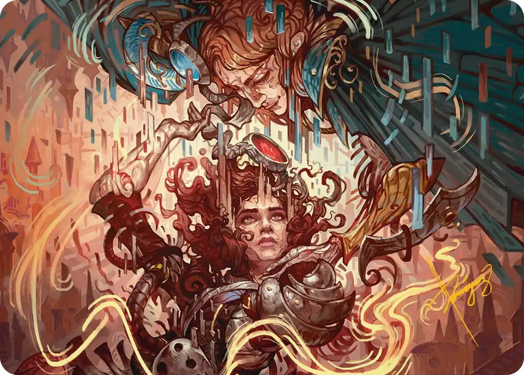 Identity Echo Art Card (Gold-Stamped Signature) [Reality Fracture Art Series] | Exor Games Bridgewater