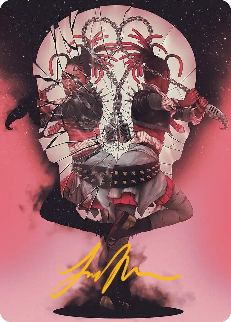 Face Yourself Art Card (Gold-Stamped Signature) [Reality Fracture Art Series] | Exor Games Bridgewater