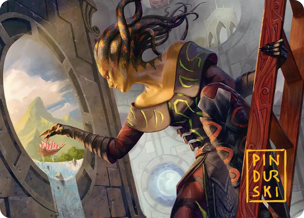 Something Worth Saving Art Card (Gold-Stamped Signature) [Reality Fracture Art Series] | Exor Games Bridgewater