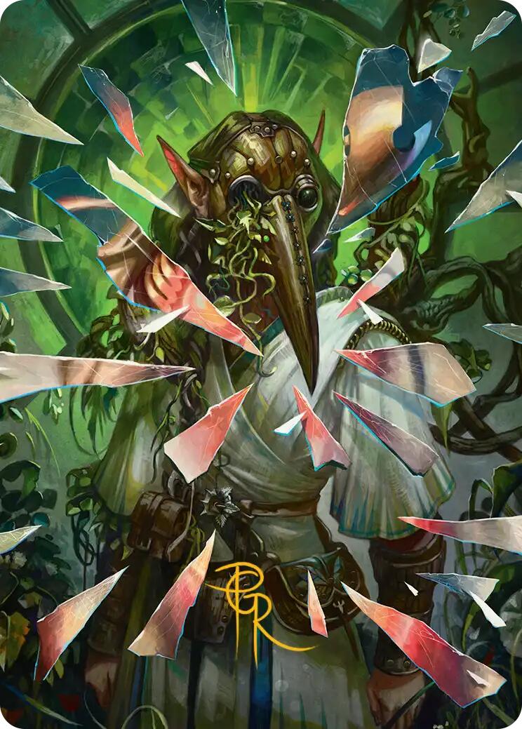 Simulacrum Shaper Art Card (Gold-Stamped Signature) [Reality Fracture Art Series] | Exor Games Bridgewater