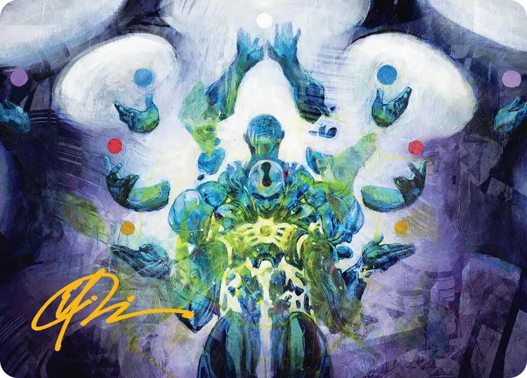 Avatar of Burgeoning Echoes Art Card (Gold-Stamped Signature) [Reality Fracture Art Series] | Exor Games Bridgewater