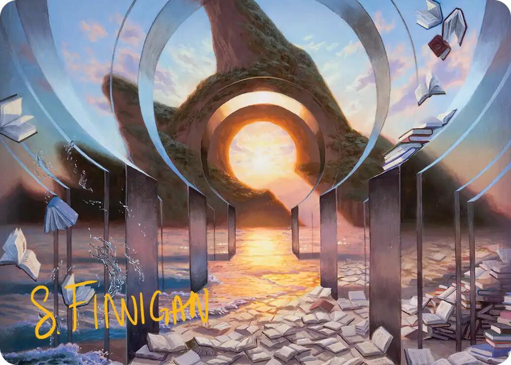 Deserted Beach Art Card (Gold-Stamped Signature) [Reality Fracture Art Series] | Exor Games Bridgewater