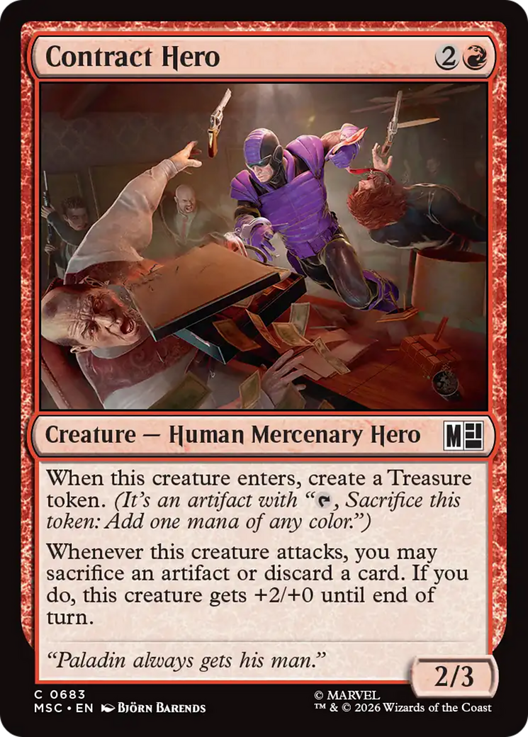 Contract Hero [Marvel Super Heroes Commander] | Exor Games Bridgewater
