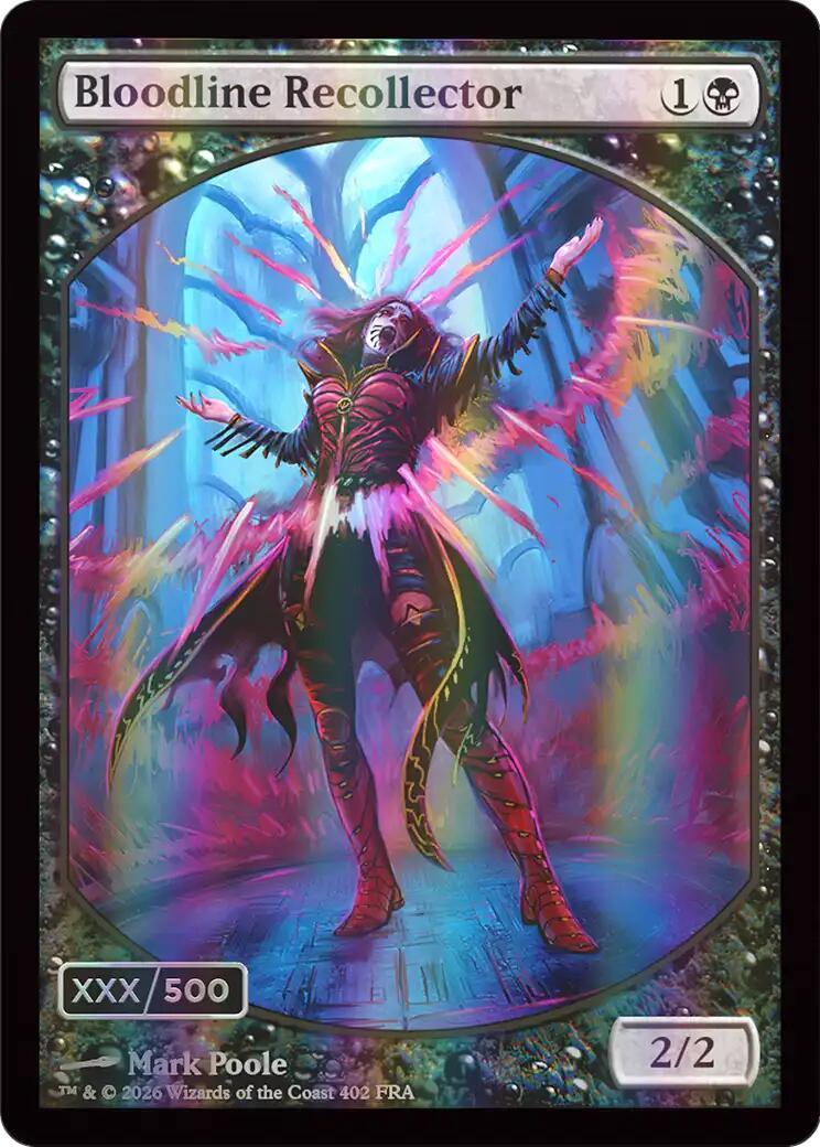 Bloodline Recollector (Retro Frame) (Serial Numbered) (Double Rainbow Foil) [Reality Fracture] | Exor Games Bridgewater