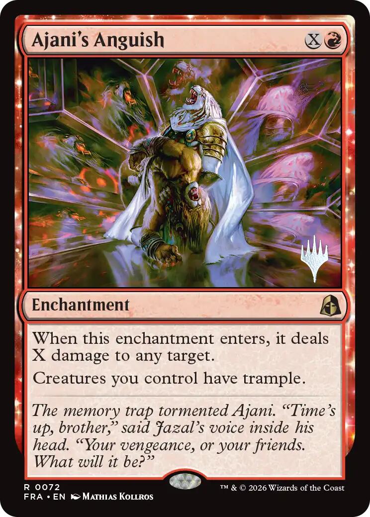Ajani's Anguish [Reality Fracture Promos] | Exor Games Bridgewater