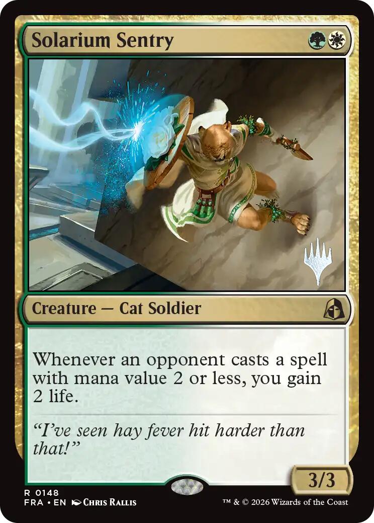 Solarium Sentry [Reality Fracture Promos] | Exor Games Bridgewater