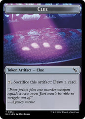 Treasure // Clue Token Double-Sided Token [Secrets of Strixhaven Tokens] | Exor Games Bridgewater