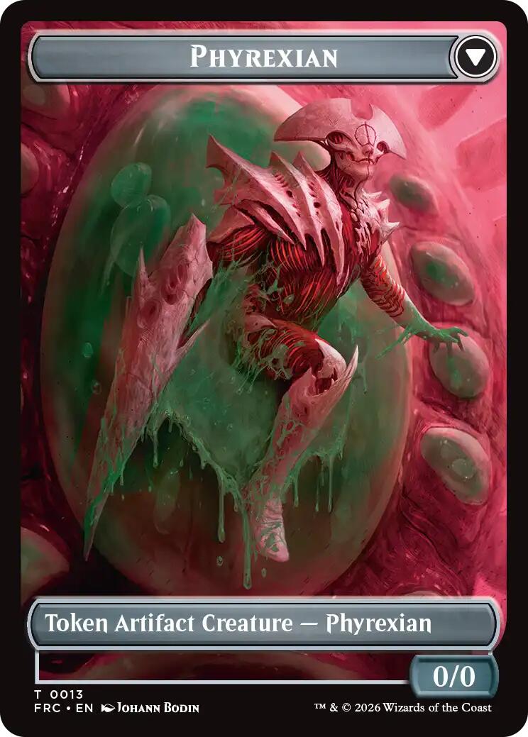 Phyrexian // Incubator Double-Sided Token [Reality Fracture Commander Tokens] | Exor Games Bridgewater