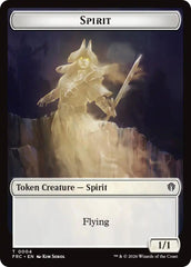 Spirit // Jace Double-Sided Token [Reality Fracture Commander Tokens] | Exor Games Bridgewater