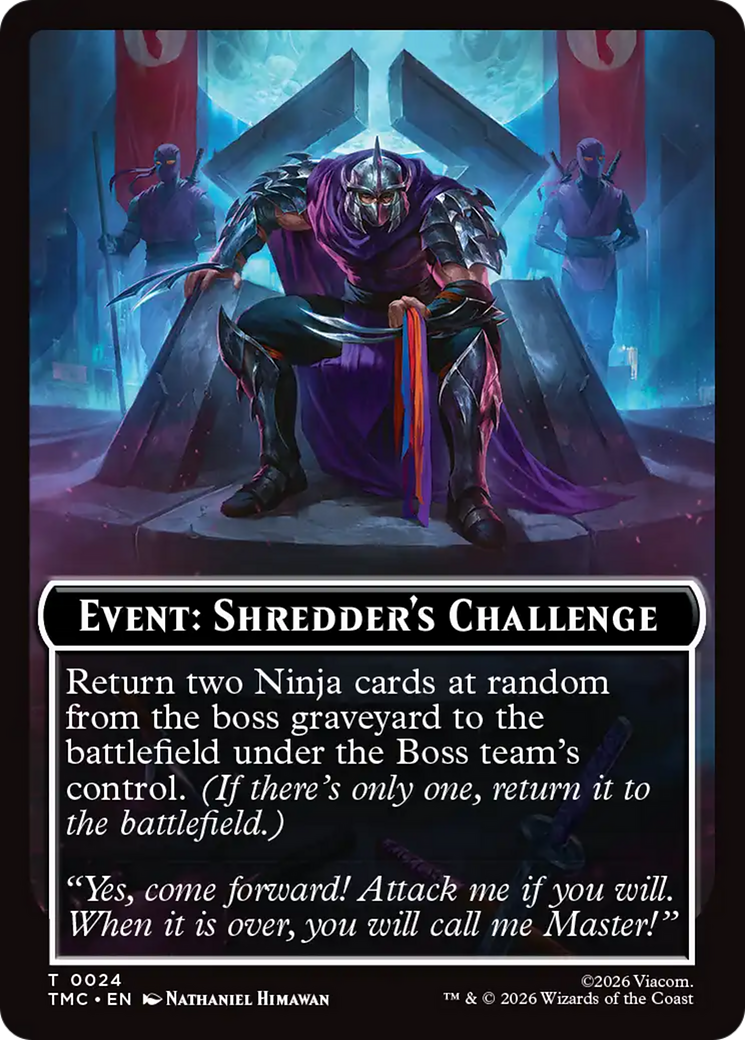 Event: Shredder's Challenge [Teenage Mutant Ninja Turtles Commander Tokens] | Exor Games Bridgewater