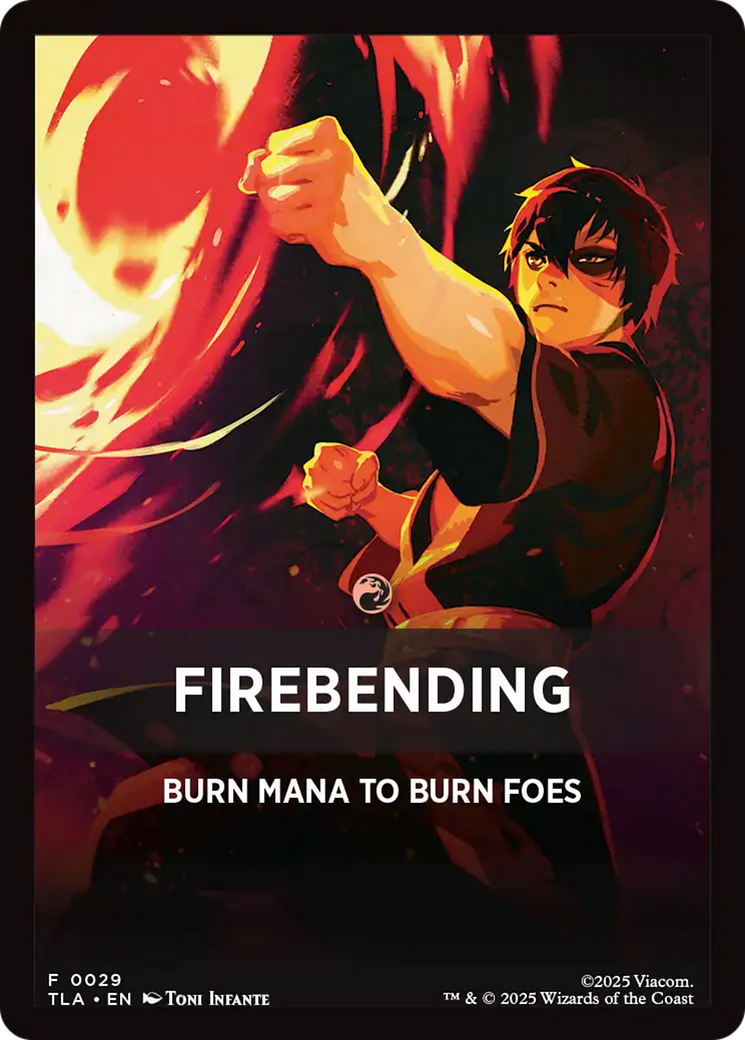 Firebending Theme Card (0029) [Avatar: The Last Airbender Tokens] | Exor Games Bridgewater