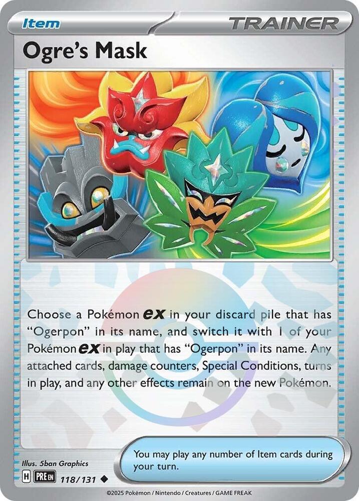 Ogre's Mask (118/131) (Poke Ball Pattern) [Scarlet & Violet: Prismatic Evolutions] | Exor Games Bridgewater