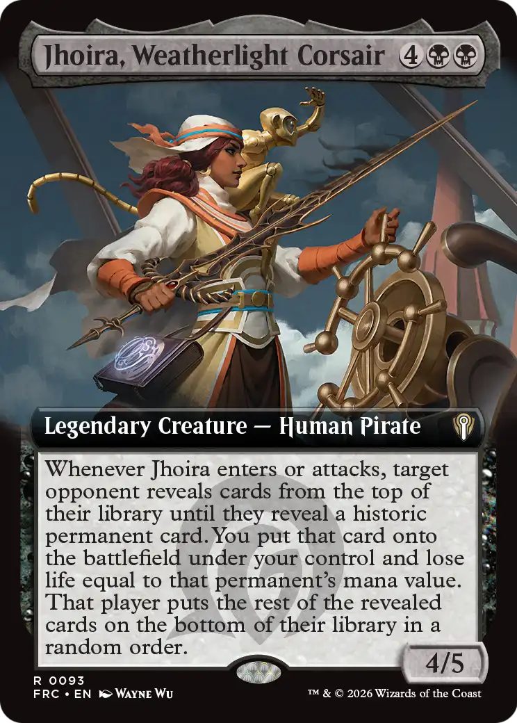 Jhoira, Weatherlight Corsair (Extended Art) [Reality Fracture Commander] | Exor Games Bridgewater