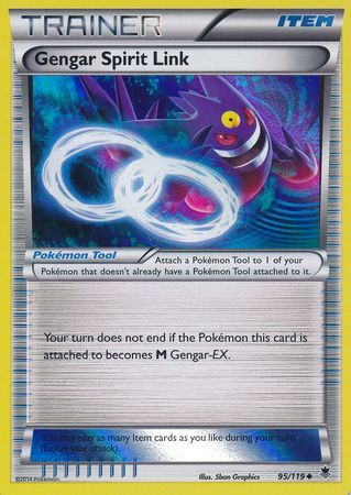 Gengar Spirit Link (95/119) (Alternate Holo GameStop Exclusive) [XY: Phantom Forces] | Exor Games Bridgewater