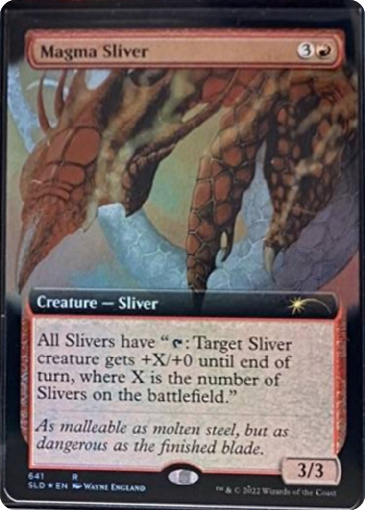 Magma Sliver (Extended Art) [Secret Lair Drop Series] | Exor Games Bridgewater
