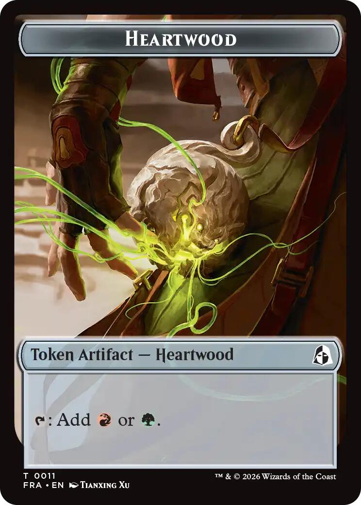 Heartwood // Thopter Double-Sided Token [Reality Fracture Tokens] | Exor Games Bridgewater