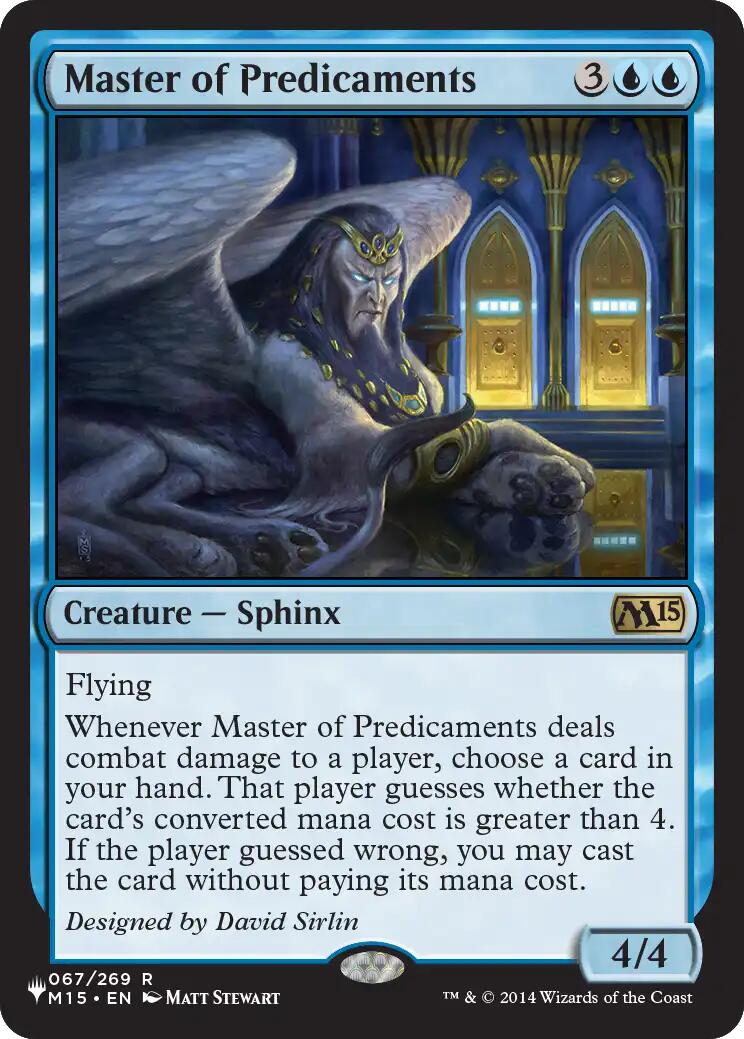 Master of Predicaments [The List] | Exor Games Bridgewater