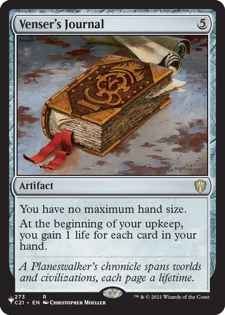 Venser's Journal [The List] | Exor Games Bridgewater