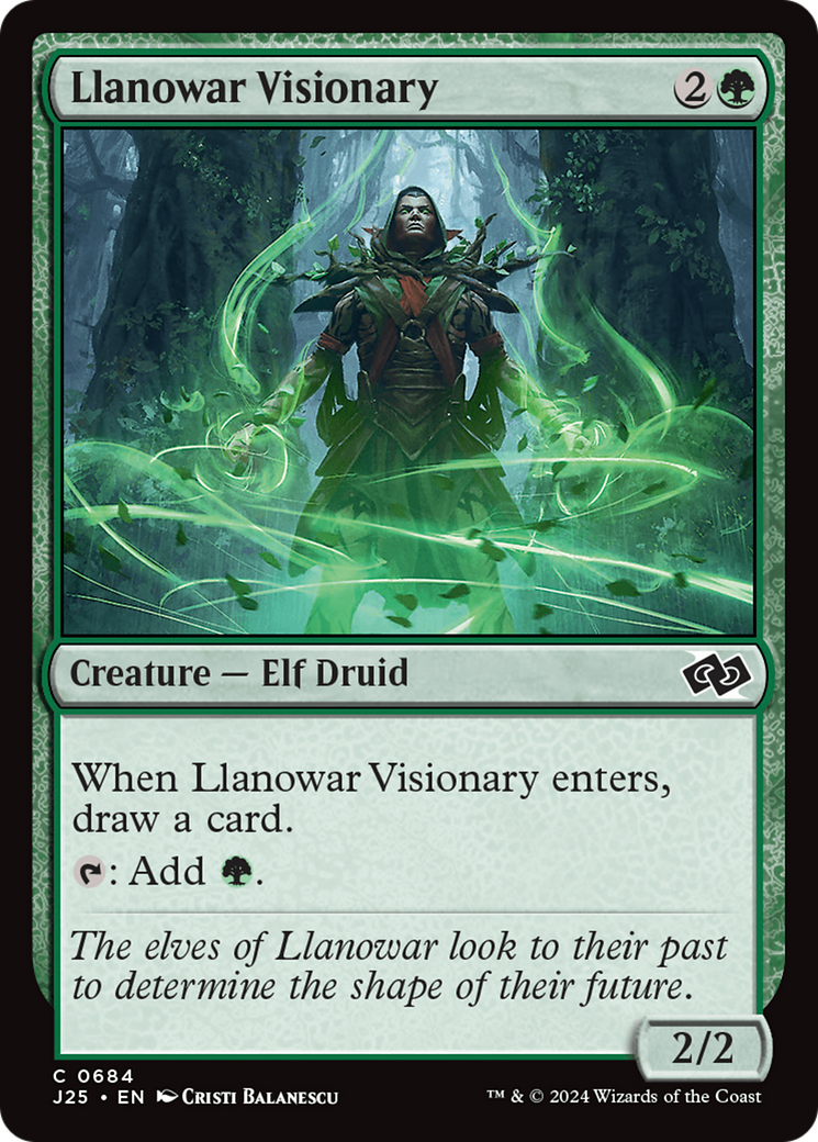 Llanowar Visionary [Foundations Jumpstart] | Exor Games Bridgewater