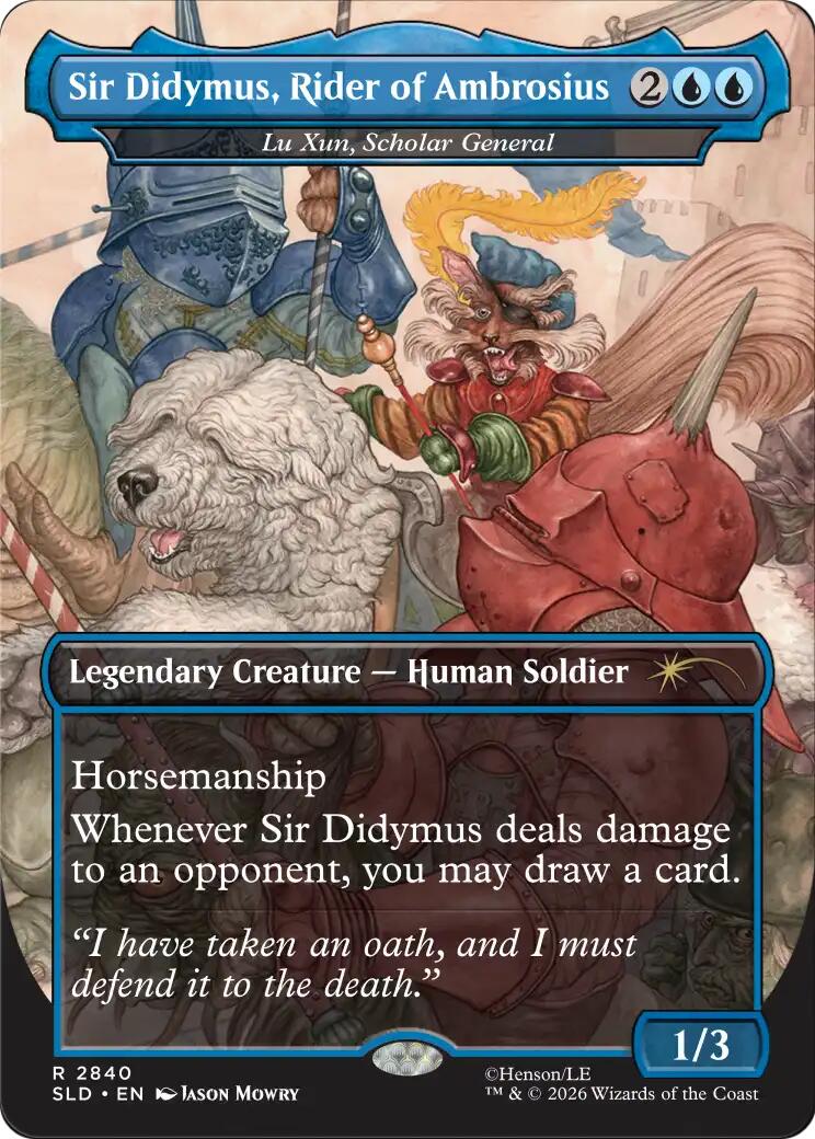 Sir Didymus, Rider of Ambrosius - Lu Xun, Scholar General [Secret Lair Drop Series] | Exor Games Bridgewater