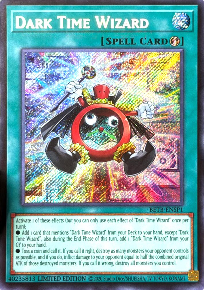 Dark Time Wizard (Secret Rare) [BETB-ENSP1] Secret Rare | Exor Games Bridgewater
