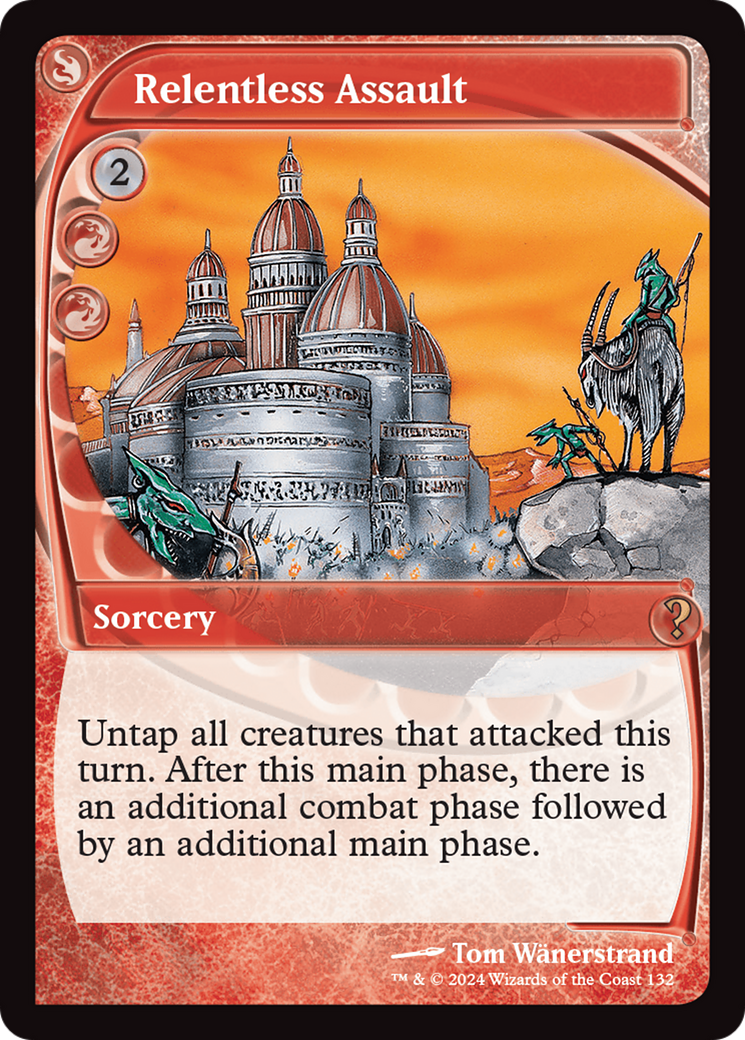 Relentless Assault (Future Sight) [Mystery Booster 2] | Exor Games Bridgewater