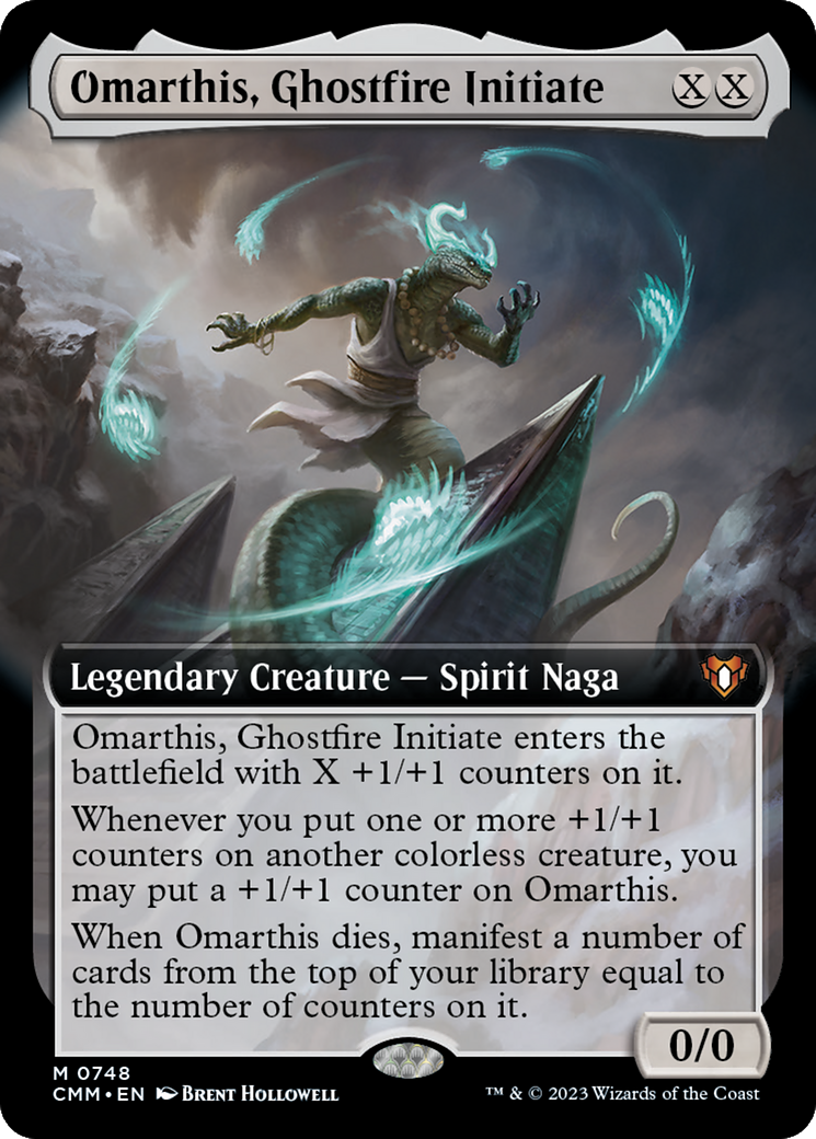 Omarthis, Ghostfire Initiate (Extended Art) [Commander Masters] | Exor Games Bridgewater