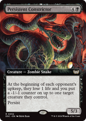 Persistent Constrictor (Extended Art) [Duskmourn: House of Horror Commander] | Exor Games Bridgewater