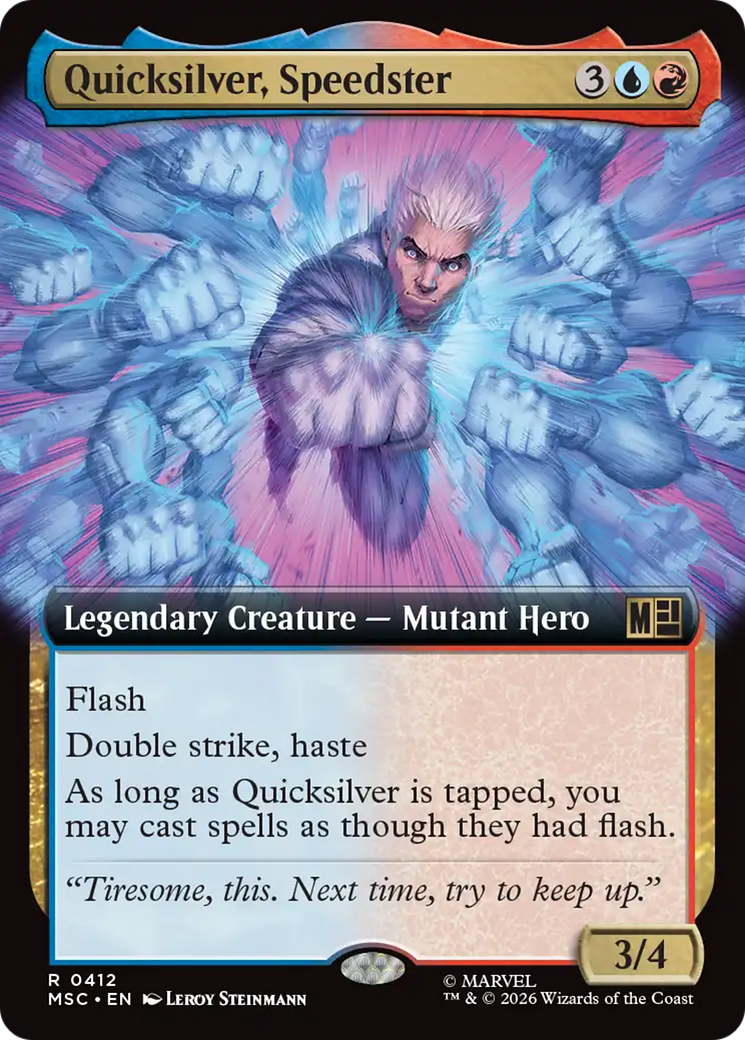 Quicksilver, Speedster (Extended Art) [Marvel Super Heroes Commander] | Exor Games Bridgewater