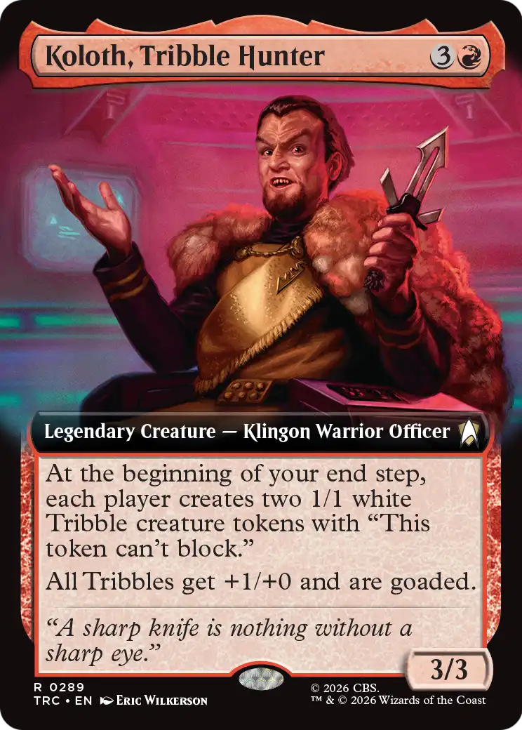 Koloth, Tribble Hunter (Extended Art) [Star Trek] | Exor Games Bridgewater