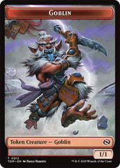 Dog // Goblin Double-Sided Token [Tarkir: Dragonstorm Commander Tokens] | Exor Games Bridgewater
