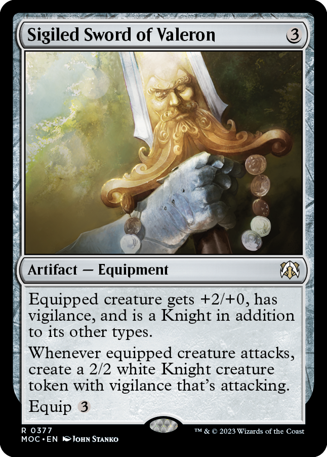 Sigiled Sword of Valeron [March of the Machine Commander] | Exor Games Bridgewater