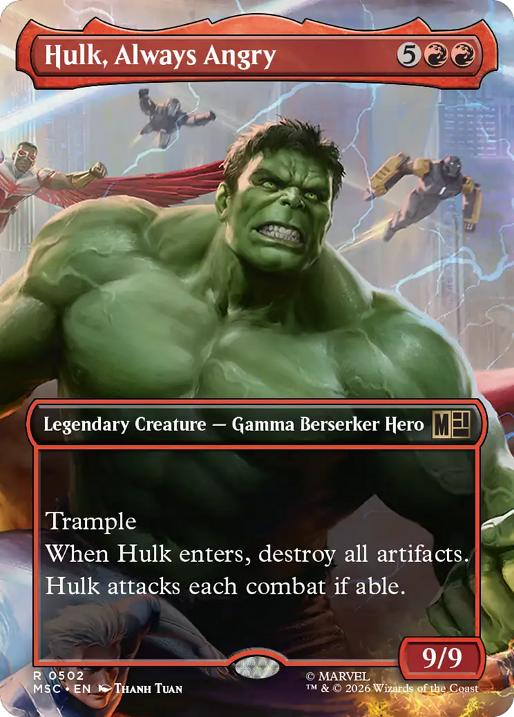 Hulk, Always Angry (Borderless) [Marvel Super Heroes Commander] | Exor Games Bridgewater