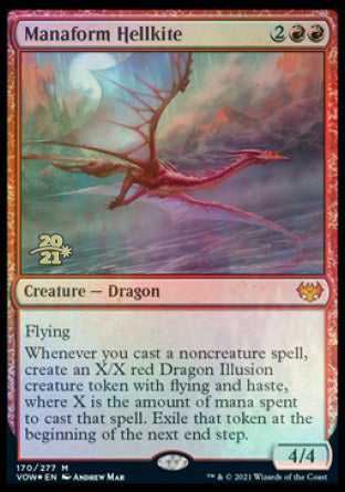 Manaform Hellkite [Innistrad: Crimson Vow Prerelease Promos] | Exor Games Bridgewater